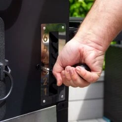 BBQ Grill XXL Fumoir Fumoir - Barbecue à Charbon De Bois De Jardin - Y Compris Housse De Pluie Brosse Métallique Espace De Rangement Pliable -Grill Feu Maison 1200x1200 222