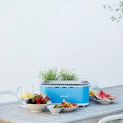 Barbecook Carlo - Barbecue Au Charbon De Bois - Barbecue De Table - Sac De Transport - Compact - Ventilateur - 38,5 X 28,5 Cm - 6 P. - Bleu -Grill Feu Maison 1200x1200 228