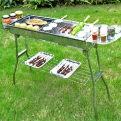 Borvat® | Barbecue Et Friture Barbecue à Dual Usage | Barbecue Au Charbon Extérieur Portable | Convient Pour 5 à 10 Personnes En Marche, Pique-nique, Camping, Barbecue. -Grill Feu Maison 1200x1200 236