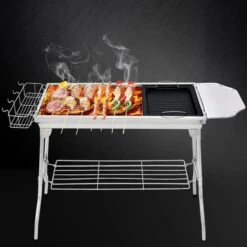 Borvat® | Barbecue Et Friture Barbecue à Dual Usage | Barbecue Au Charbon Extérieur Portable | Convient Pour 5 à 10 Personnes En Marche, Pique-nique, Camping, Barbecue. -Grill Feu Maison 1200x1200 240