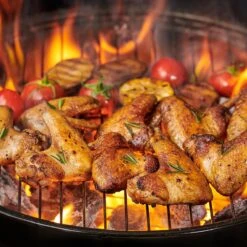 AG Mini Barbecue Ø 35cm - Barbecues à Charbon - Barbecue Kogelbarbecue - Klein Et Léger - Compact - Inox - 4-6 Personnes-Barbecue Rond - Incl. Couvercle - Barbecue Passe Partout -Grille De Ventilation Pour La Régulation De L'oxygène - Zwart -Grill Feu Maison 1200x1200 246