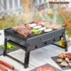 Barbecue De Table – Barbecue Portable – Barbecue – Barbecue De Table Charbon De Bois – Bbq – Bbq Pliable – Petit Barbecue – Bbq Pliable – Bbq Charbon De Bois – Zwart