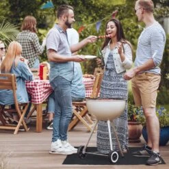 Tapis De Sol Pour Barbecue Relaxdays - Tapis De BBQ - 120 X 80 Cm - Tapis De Protection - Antidérapant - Anthracite -Grill Feu Maison 1200x1200 308