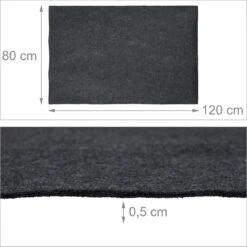 Tapis De Sol Pour Barbecue Relaxdays - Tapis De BBQ - 120 X 80 Cm - Tapis De Protection - Antidérapant - Anthracite -Grill Feu Maison 1200x1200 311