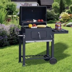 Tepro Au Charbon Tepro Toronto Click - Surface De Gril (Lxl) 56 X 42 Cm - Avec Thermomètre Dans Le Couvercle - Acier Inoxydable -Grill Feu Maison 1200x1200 338