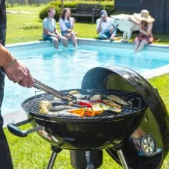 NATERIAL - Barbecue à Charbon PHOENIX ALPHA II - 8 Personnes - Ø 57 Cm - H. 97 Cm - Acier émaillé - Zwart - Kogelbarbecue -Grill Feu Maison 1200x1200 341