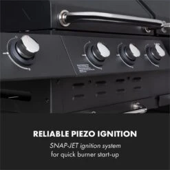 Klarstein Kingsville Double - Combi Fumoir à Charbon & Barbecue à Gaz 13,5kW - 3+1 Brûleurs - 2 Surfaces De Barbecue En Fonte 15 Klarstein Kingsville Double - Combi Fumoir à Charbon & Barbecue à Gaz 13,5kW - 3+1 Brûleurs - 2 Surfaces De Barbecue En Fonte -Grill Feu Maison 1200x1200 37