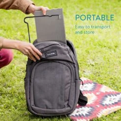 BBQ Pliable Navaris Avec Sac De Transport - Mini Barbecue 35x26,5x24,5 Cm - Grille En Acier Inoxydable - Pour L'extérieur -Grill Feu Maison 1200x1200 372