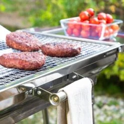 Bbq - Bbq De Camping - Barbecue - Acier Inoxydable - Bbq Pliable - Bbq Charbon De Bois - Étagères Latérales Multifonctionnelles -Grill Feu Maison 1200x1200 390