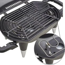 NATERIAL - Grill électrique HYPERION - 2200W - 8 Personnes - H. 49 Cm X L. 76,5 Cm X L. 43 Cm - Acier - Zwart - BBQ Grill électrique - Balcon Grill électrique 10 NATERIAL - Grill électrique HYPERION - 2200W - 8 Personnes - H. 49 Cm X L. 76,5 Cm X L. 43 Cm - Acier - Zwart - BBQ Grill électrique - Balcon Grill électrique -Grill Feu Maison 1200x1200 405