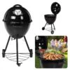 Cheqo® Luxe Charbon De Bois BBQ - Barbecue à Charbon - Barbecue - Ø48cm - Surface De Cuisson 44,5cm - Grille De Rangement - Mobile - Grille De Ventilation - Hauteur 93cm - Poids 8,4kg