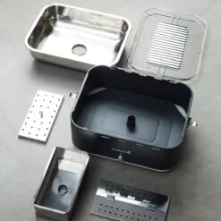 Barbecook Carlo - Barbecue Au Charbon De Bois - Barbecue De Table - Sac De Transport - Compact - Ventilateur - 38,5 X 28,5 Cm - 6 P. - Gris -Grill Feu Maison 1200x1200 46