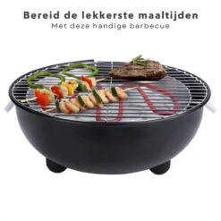 Barbecue Électrique Cheqo® - BBQ Électrique - Barbecue Électrique - Surface De Cuisson ø32cm - Wit Ou Zwart -Grill Feu Maison 1200x1200 469