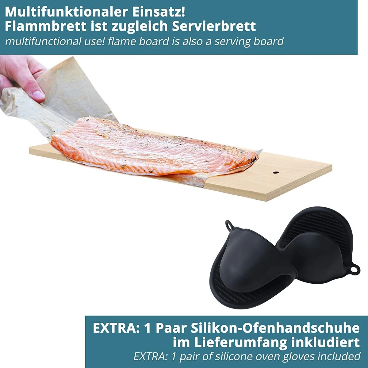 Planche à Saumon à Fumer Et à Griller En Bois De Bouleau Avec Acier Inoxydable Inclinable 3 Planche à Saumon à Fumer Et à Griller En Bois De Bouleau Avec Acier Inoxydable Inclinable – Image 3