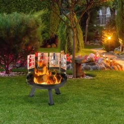 Relaxdays Smoker Board Bbq Saumon - Lot De 4 - Planche Finlandaise - Bois De Cèdre - Planche De Saumon - Nature -Grill Feu Maison 1200x1200 529