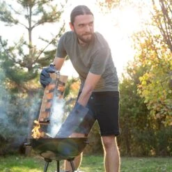 Relaxdays Planche à Fumer Bbq Saumon - Planche Finlandaise - Lot De 2 - Bois De Hêtre - H 55 Cm - Planche à Saumon -Grill Feu Maison 1200x1200 558