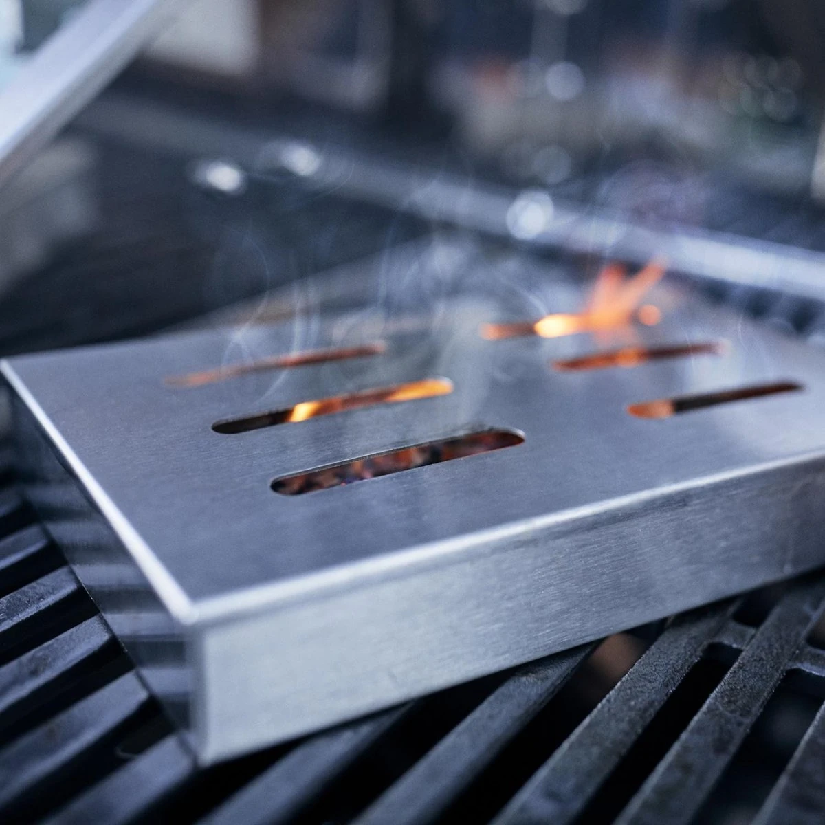 Enders Smokerbox Inox - Smoke Box - Grijs Inox - L 21 Cm × P 13,5 Cm × H 3,5 Cm 2 Enders Smokerbox Inox - Smoke Box - Grijs Inox - L 21 Cm × P 13,5 Cm × H 3,5 Cm – Image 2