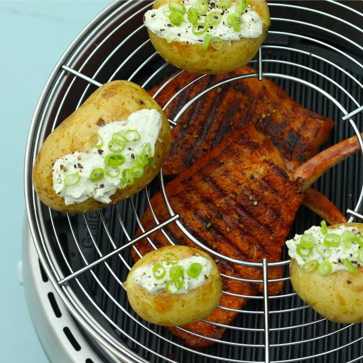 BBQ2GO - Ring&Rack - Grille D'augmentation - Fumoir - Accessoire 3 BBQ2GO - Ring&Rack - Grille D'augmentation - Fumoir - Accessoire – Image 3