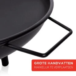 Brasero Pour BBQ - Panier à Feu Extérieur - Cheminée De Patio - Avec Poignées - 60 X 29 CM - Acier - Zwart - Avec Grilles Pour Le BBQ - Barbecue -Grill Feu Maison 1200x1200 6