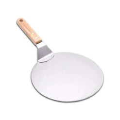 Pelle à Pizza Ronde En Acier Inoxydable Pour Barbecue Ou Four - Manche En Bois 25cm Pelle à Pizza - Spatule à Pizza - Spatule - Pelle à Gâteau -Grill Feu Maison 1200x1200 760
