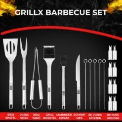 Ensemble D' Outils Pour Barbecue Set - 19 Pièces - Sac De Transport De Luxe Inclus - Accessoires Pour BBQ 17 Ensemble D' Outils Pour Barbecue Set - 19 Pièces - Sac De Transport De Luxe Inclus - Accessoires Pour BBQ -Grill Feu Maison 1200x1200 815