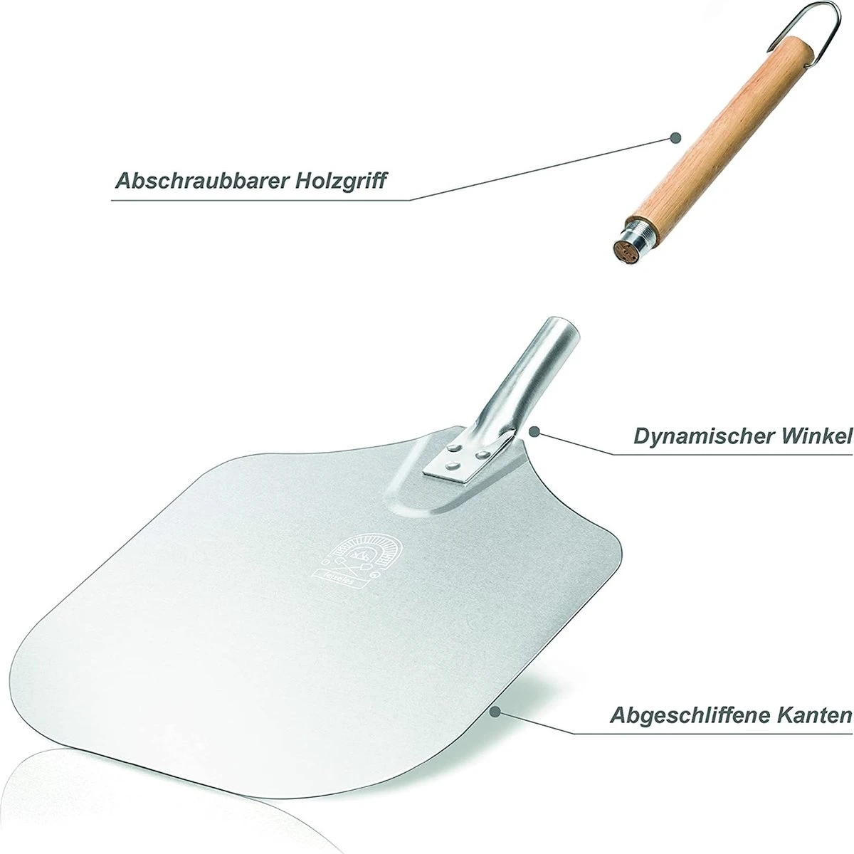Pelle à Pizza - Spatule à Pizza Ronde - Avec Manche - BBQ Et Four - Qualité Premium 4 Pelle à Pizza - Spatule à Pizza Ronde - Avec Manche - BBQ Et Four - Qualité Premium – Image 4