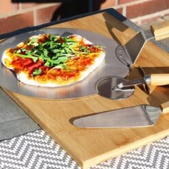 URBANKR8 - Pelle à Pizza Inox Ø25,5 - Pelle à Pizza - BBQ Ou Four - Manche Bois - Longueur : 43 Cm -Grill Feu Maison 1200x1200 849