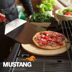 Pelle à Pizza En Acier Inoxydable Avec Manche Pliant En Bois. -Grill Feu Maison 1200x1200 853