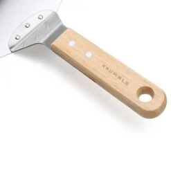 Krumble Pizzascoop - Rond En Acier Inoxydable - Pour Barbecue Ou Four - Pizzaspatch - Poignée En Bois - ø25,5cm De Diamètre -Grill Feu Maison 1200x1200 874