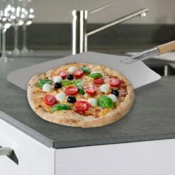 BIKO - Pelle à Pizza De Luxe XL Pour BBQ Ou Four - Spatule à Pizza - Bois - Acier Inoxydable - -Grill Feu Maison 1200x1200 935