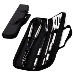 Ensemble D' Accessoires De Vêtements Pour Bébé BBQ CuisiNoon® - Incl. Couvercle De Rangement - Set BBQ Avec Des Pinces BBQ, Fourchette, Spatule Et Brochettes