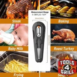 Tools4grill Sans Fil Bluetooth Viande - BBQ - Thermomètre 2 Sondes / Sondes De Mesure -Grill Feu Maison 1200x1200 962