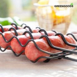 Grille De Barbecue Pour Saucisses GREENGOODS - Accessoires Pour Barbecue - Grille D'accessoires Pour Barbecue -Grill Feu Maison 1200x1200 965