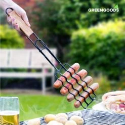 Grille De Barbecue Pour Saucisses GREENGOODS - Accessoires Pour Barbecue - Grille D'accessoires Pour Barbecue -Grill Feu Maison 1200x1200 972