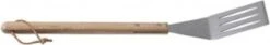 Spatule Barbecue Avec Manche En Bois - Marron / Argent - Acier Inoxydable - 38,5 Cm