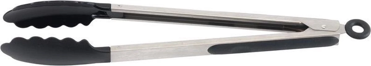 Pince à Barbecue Avec Pinces En Plastique - Acier Inoxydable - 36 Cm - Avec Système De Fermeture - Fournitures Pour Barbecue 1 Pince à Barbecue Avec Pinces En Plastique - Acier Inoxydable - 36 Cm - Avec Système De Fermeture - Fournitures Pour Barbecue