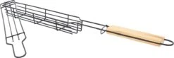 Grille Krumble Grill - BBQ - Set De 2 - Panier Grill - Accessoires Barbecue - Grille Légumes - Pince BBQ - Panier Poisson - Panier Viande - Panier Brochette - Ustensiles De Cuisine - Acier Inoxydable - Bois - 5 X 49 X 3,5 Cm -Grill Feu Maison 1200x399 5
