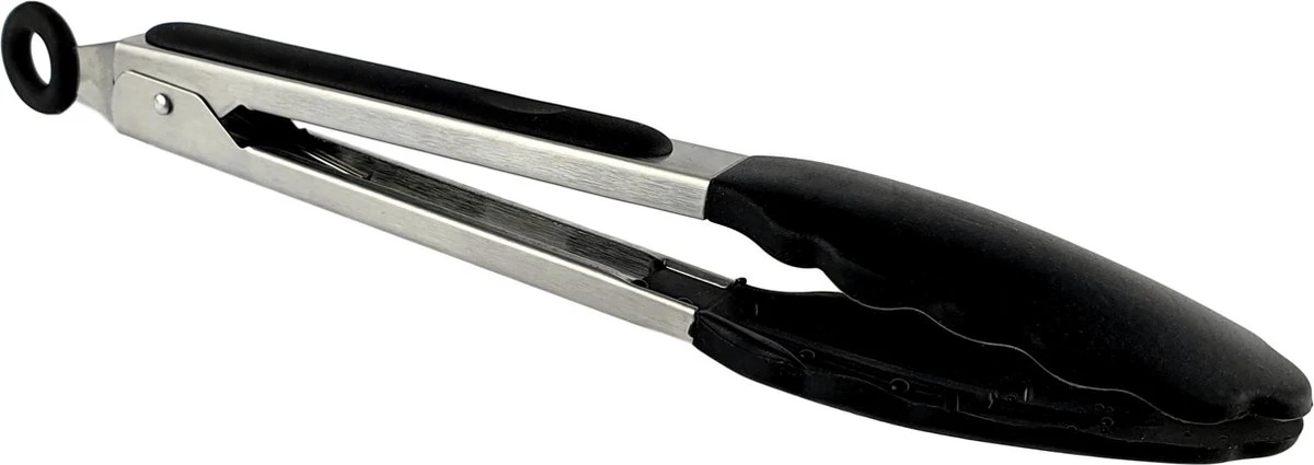 Pince à Barbecue Avec Pinces En Plastique - Acier Inoxydable - 36 Cm - Avec Système De Fermeture - Fournitures Pour Barbecue 2 Pince à Barbecue Avec Pinces En Plastique - Acier Inoxydable - 36 Cm - Avec Système De Fermeture - Fournitures Pour Barbecue – Image 2