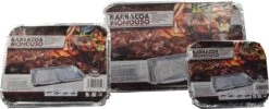 Set Barbecue - Instantané - Jetable - Barbecue Extérieur - Table - Grille - Balcon - Pique-nique - Accessoires Barbecue - Grill - 3 Tailles XL 1200 Grammes , L 600 Grammes , S 376 Grammes -Grill Feu Maison 1200x484