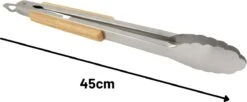 Orange85 - Pince De Service - Pince à Viande - Métal - Acier Inoxydable - 45cm -Grill Feu Maison 1200x495