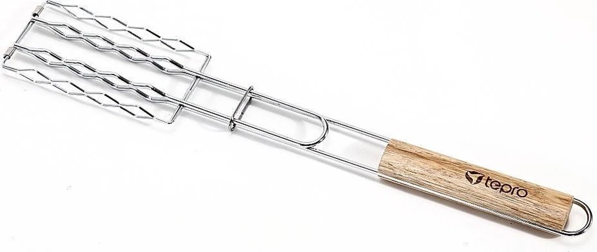 Tepro 8527 Pince à Saucisses Barbecue Pour 4 Saucisses Avec Manche En Bois 51 Cm 1 Tepro 8527 Pince à Saucisses Barbecue Pour 4 Saucisses Avec Manche En Bois 51 Cm