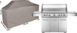 Housse Barbecue 195 X 80 H : 125/115 Cm - Housse Barbecue - RBBQ195