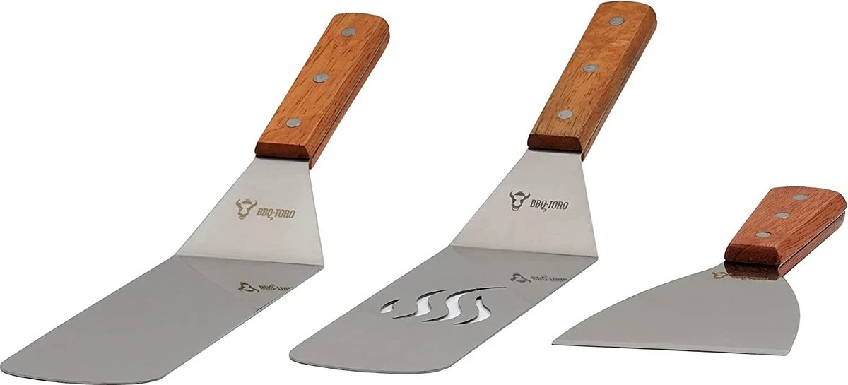 BBQ-Toro Teppanyaki Barbecue Accessoires Ensemble De 9 Pièces Avec Spatule à Bulles De Chaleur Pinces à Grill Bouteilles De Pulvérisation Formes D'Oeufs Grill Outils 2 BBQ-Toro Teppanyaki Barbecue Accessoires Ensemble De 9 Pièces Avec Spatule à Bulles De Chaleur Pinces à Grill Bouteilles De Pulvérisation Formes D'Oeufs Grill Outils – Image 2