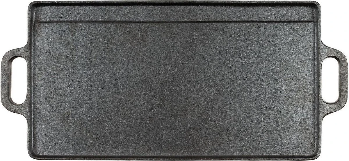 MFH Plein Air - Plaque à Pâtisserie - Fonte - 2 Poignées - 50 X 23 X 1,5 Cm 2 MFH Plein Air - Plaque à Pâtisserie - Fonte - 2 Poignées - 50 X 23 X 1,5 Cm – Image 2