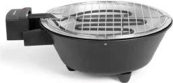LIVOO Barbecue De Table Electric - BBQ De Table électrique - Ø; 30 Cm - Puissance 1250 W - Bac à Graisse Amovible. Voyant Lumineux. 4 Pieds Antidérapants. Entièrement Démontable