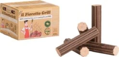 Briquettes De Bois De Hêtre Italien Fior Di Brace Pour Le Four à Pizza, Le Gril Et Le Barbecue 13KG, Mieux Que Le Charbon De Bois! -Grill Feu Maison 1200x579