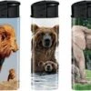 Briquet - Briquets - Rechargeable - Rechargeable - Briquet à Gaz - Animaux Sauvages - Animaux Sauvages - 5 Pièces