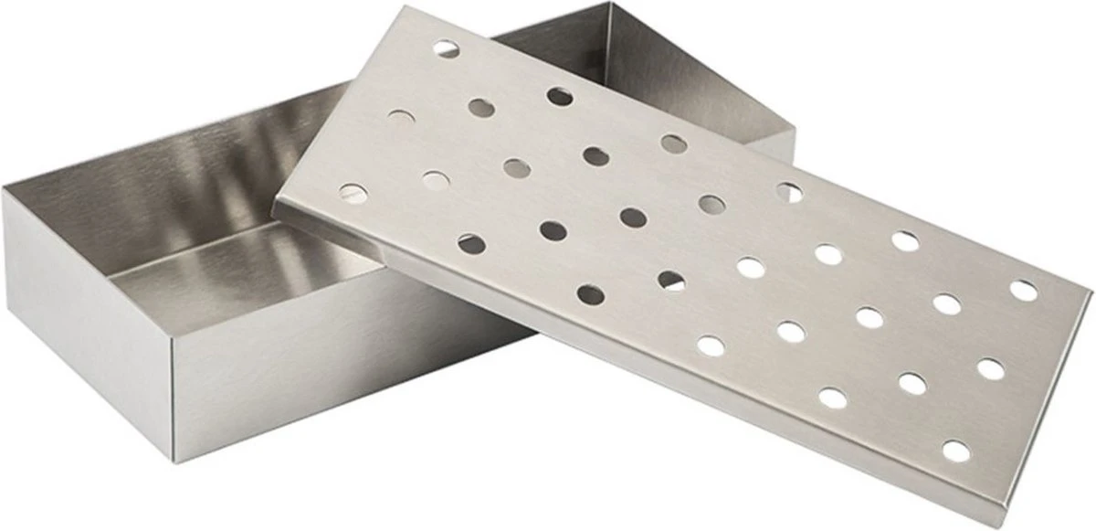 Boîte De Fumage En Acier Inoxydable - Boîte De Fumage Pour BBQ/barbecue 1 Boîte De Fumage En Acier Inoxydable - Boîte De Fumage Pour BBQ/barbecue