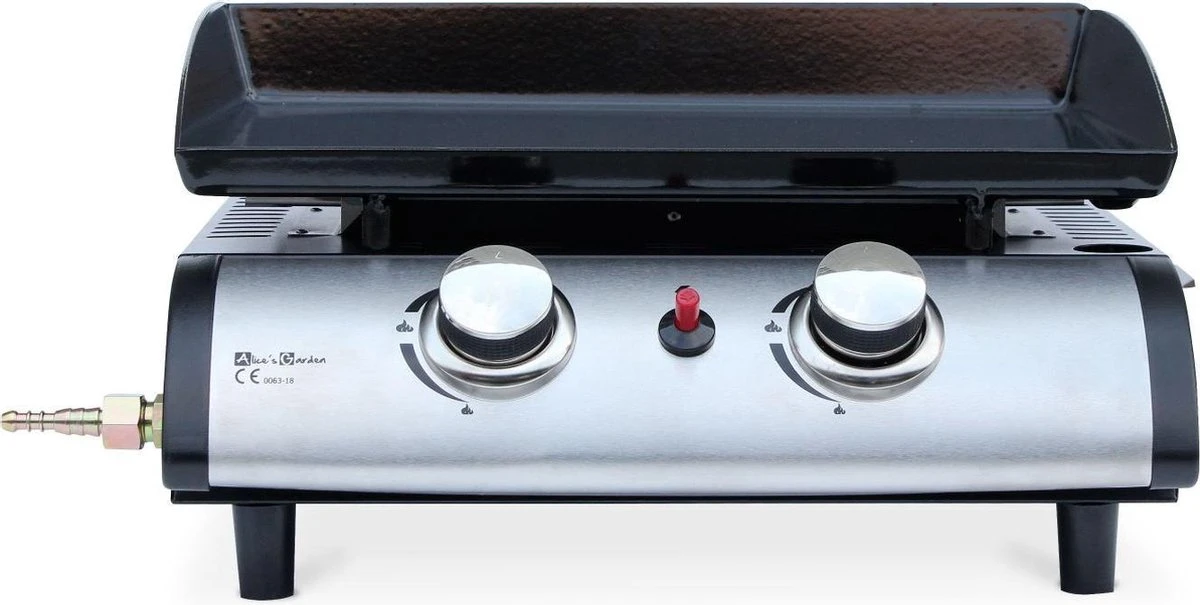 Plancha Au Gaz 2 Banderoleuses - Porthos - 5 KW, Barbecue, Cuisine Extérieure, Plaque émaillée, Acier Inoxydable. Y Compris Le Connecteur De Gaz G1 / 2 1 Plancha Au Gaz 2 Banderoleuses - Porthos - 5 KW, Barbecue, Cuisine Extérieure, Plaque émaillée, Acier Inoxydable. Y Compris Le Connecteur De Gaz G1 / 2