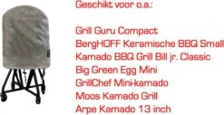 Housse De Barbecue COVER UP HOC Diamond Ronde - 40x60 Cm - Imperméable Avec Sangles Storm Et Cordon De Serrage 10 Housse De Barbecue COVER UP HOC Diamond Ronde - 40x60 Cm - Imperméable Avec Sangles Storm Et Cordon De Serrage -Grill Feu Maison 1200x619